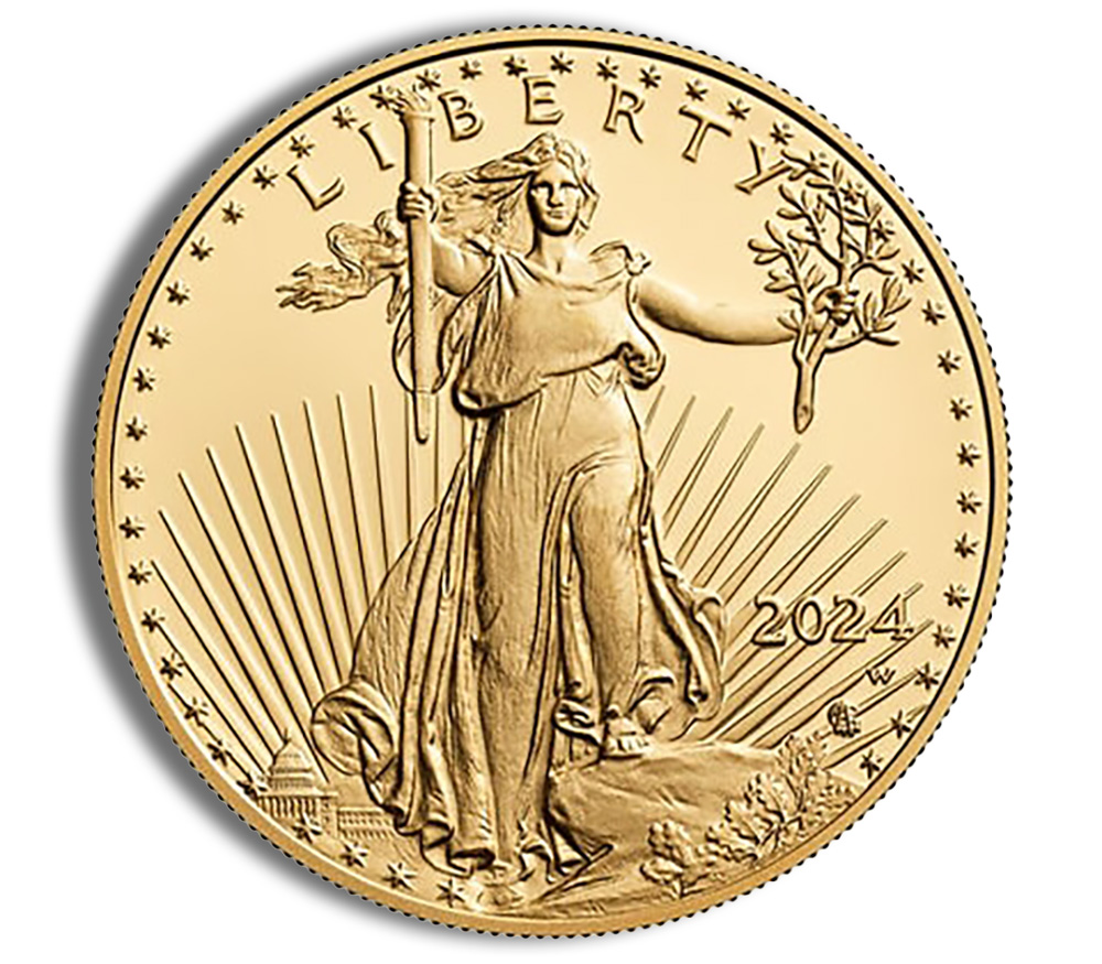 1993 4-Coin Proof Gold Eagle Set - Box & COA