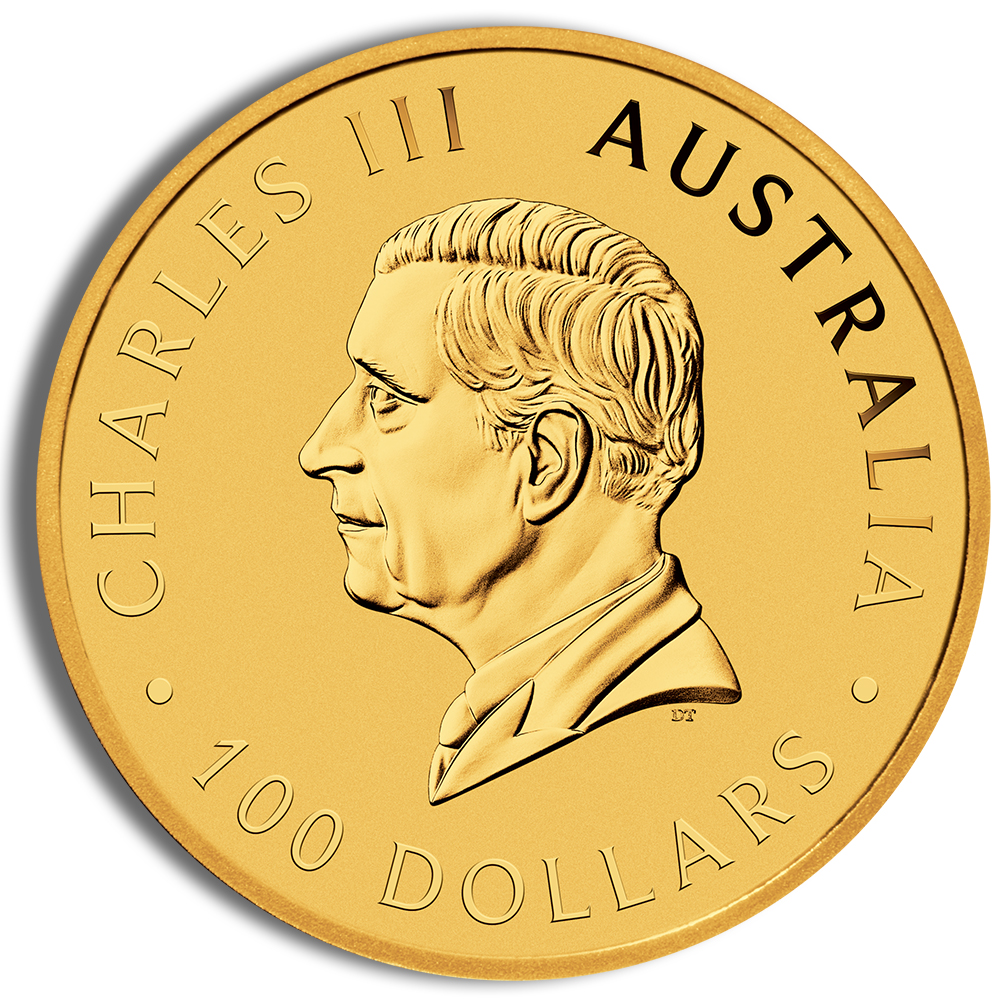 2025 1 oz Australian Kangaroo Gold Coin  other side