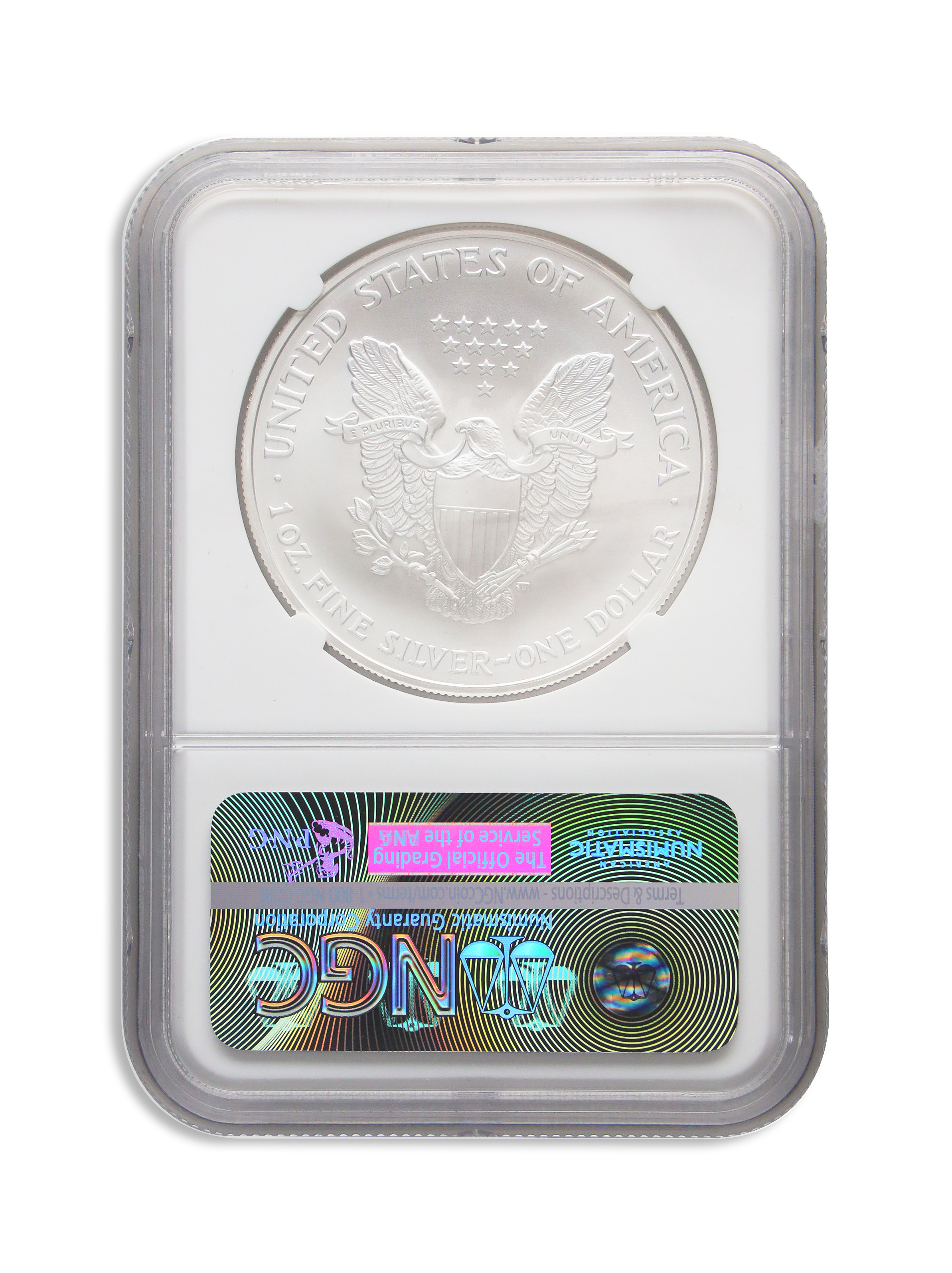 2007 Silver American Eagle - NGC MS70